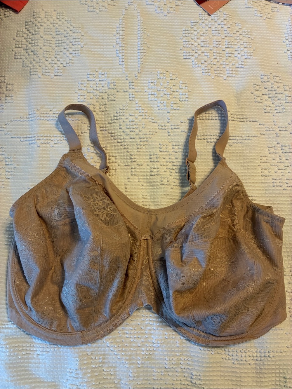 Goddess Nude Lace Full-Coverage Underwire Bra